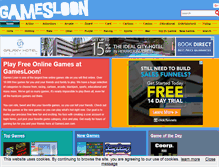 Tablet Screenshot of gamesloon.com